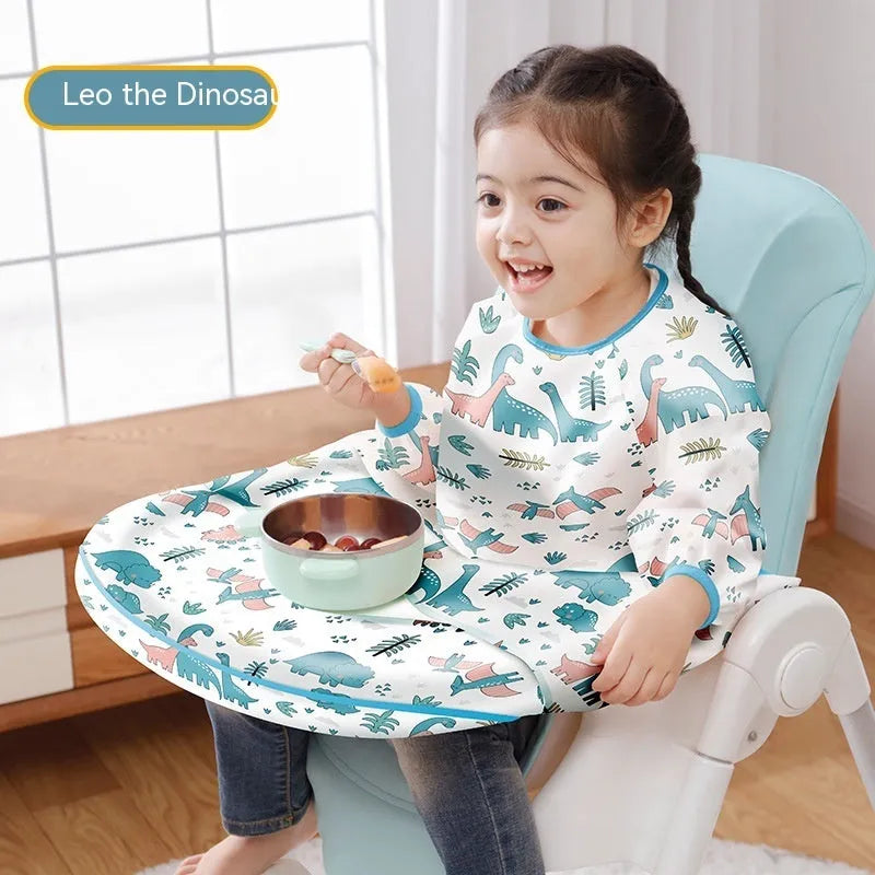 Dining Chair Overclothes Baby Eating Bib Water And Dirt Resistant Baby Food Apron Detachable - Enfance-Heureuse