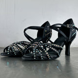 Chaussures de danse latine Diamond pour femmes, chaussures de danse à talons hauts