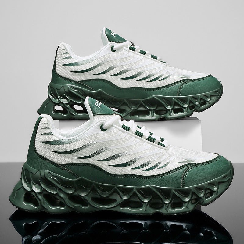 Men's Lace-up Sneakers Thick-soled Daddy Vulcanized Shoes Outdoor Running Sports Casual Shoes - Enfance-Heureuse