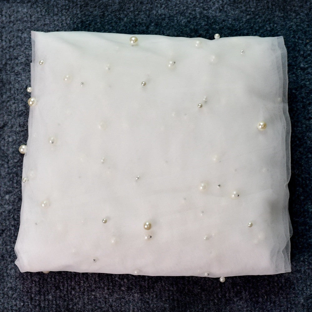 Luxury Heavy Industry Bridal Pearl Veil - Enfance-Heureuse