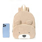 Embroidered Cute Bear Backpack Corduroy - Enfance-Heureuse