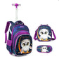 Three-piece Trolley Bag For Primary School Students - Enfance-Heureuse