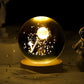 Luminous Starry Sky And Planets Moon Moon Crystal Ball Small Night Lamp Projection Ambience Light Creative Gift New Strange Gift - Enfance-Heureuse