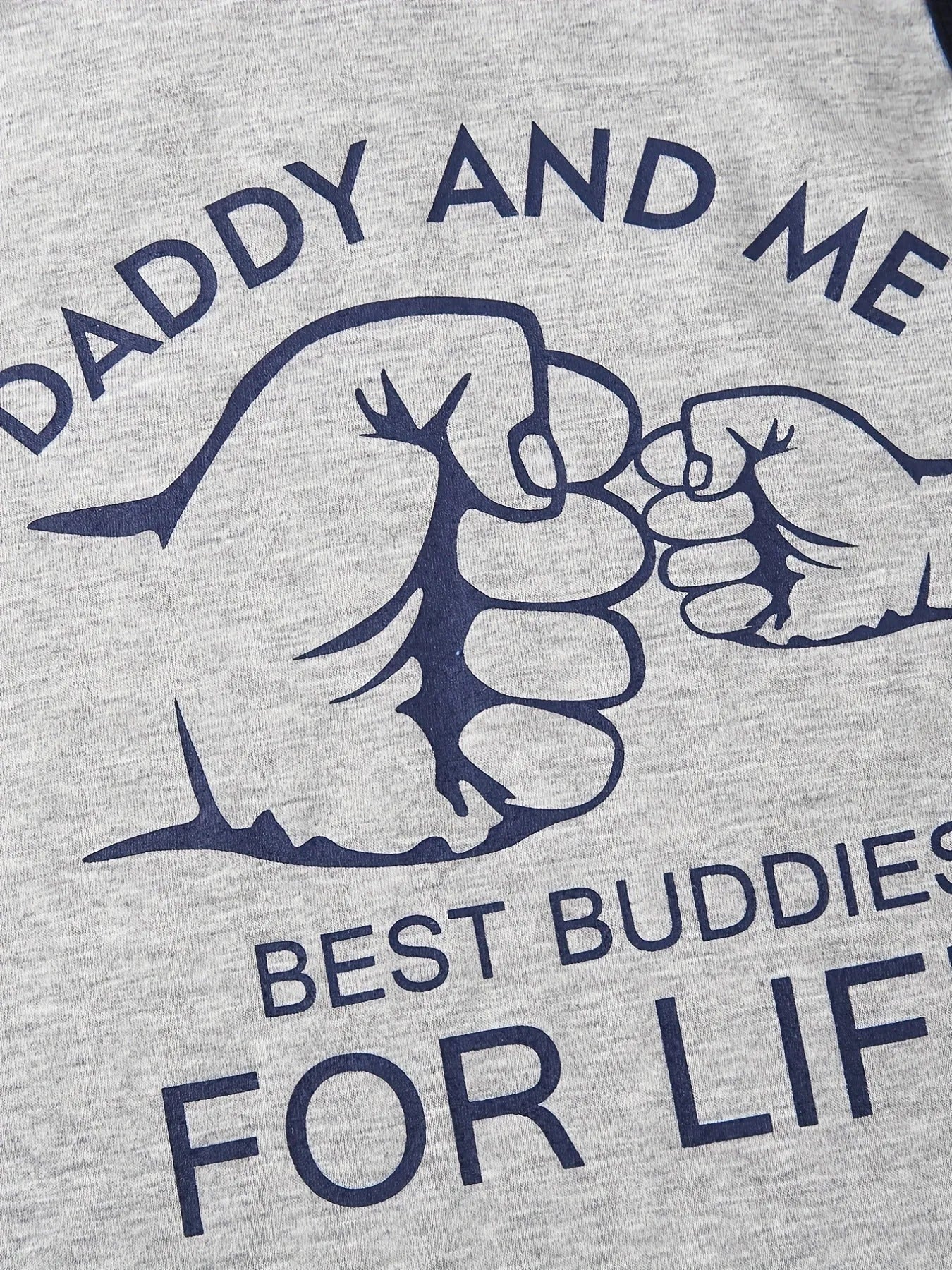 Summer Trendy Boys Letter Fist Print Sleeveless Casual Pants Suit - Enfance-Heureuse