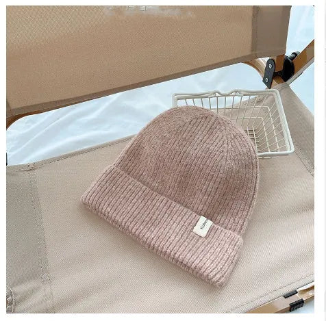 Bonnet en laine tricoté pour enfants tout assorti automne et hiver chaud