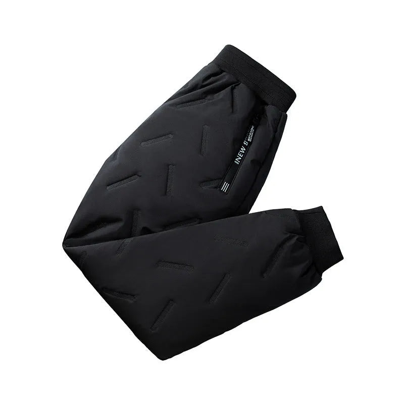 Pantalon polaire épais et résistant au froid pour garçon, chaud et pieds regroupés