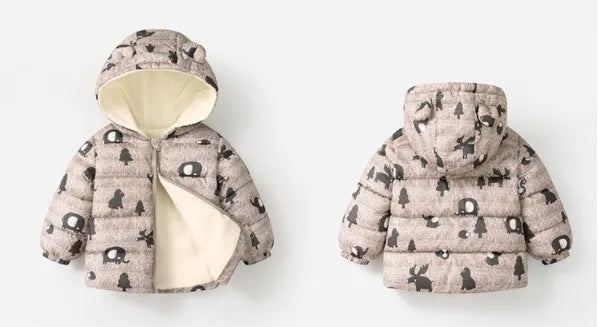 Off-season New Autumn And Winter Children's Light Hooded BabyCotton Jacket - Enfance-Heureuse