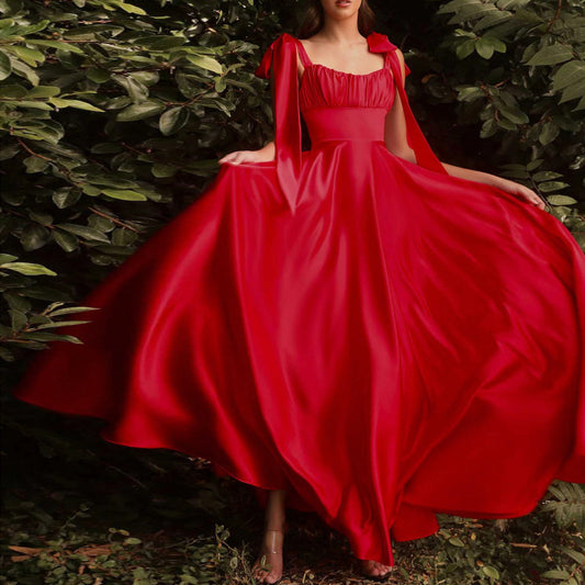 Fashion Sleeveless Camisole Gown Bridesmaid Evening Dress Dress Women - Enfance-Heureuse