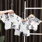 Baby Lapel Short Sleeve Shirt Suit Kids Lightweight Children's Clothing - Enfance-Heureuse