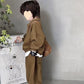 Boys' Simple Waffle Top Pants Suit - Enfance-Heureuse