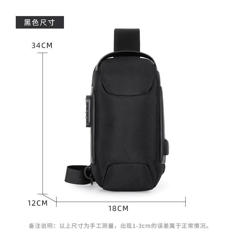 Sling Bag, Waterproof Men's Chest Bag Shoulder Bags Crossbody Sling Backpack For Men - Enfance-Heureuse
