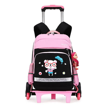 Korean Detachable Trolley Bag For Elementary School Students - Enfance-Heureuse