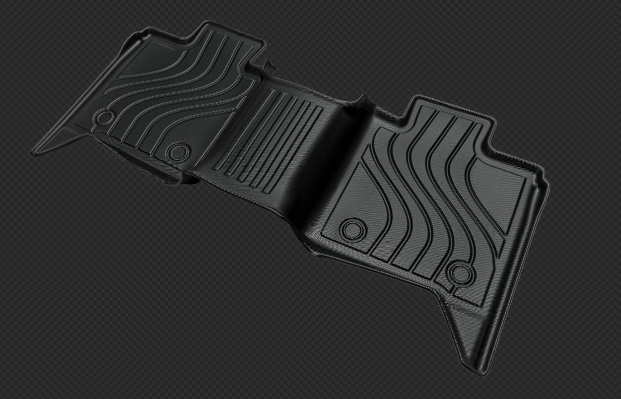 All-Weather TPE Front And Rear Row Floor Liners Floor Mats Fit For Toyota Tundra CrewMax Cab 2022-2025, Custom Fit Tundra Car Mats - Enfance-Heureuse