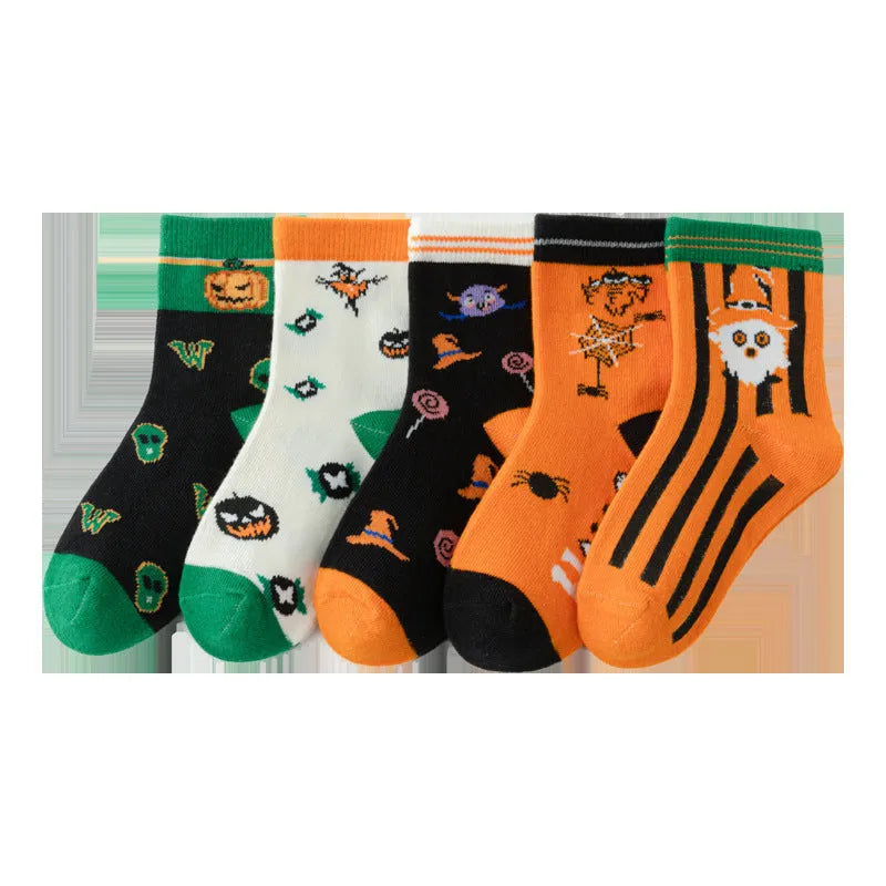 Chaussettes simples de tube d'Halloween à la mode pour enfants - Enfance-Heureuse