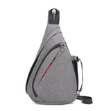 New mens close-fitting simple chest bag, leisure sports digital storage bag, multi-function messenger bag, one dropshipping - Enfance-Heureuse