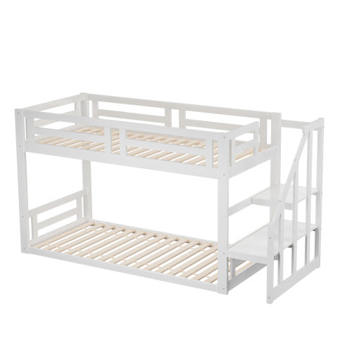 Niedrige Etagenbetten Aus Massivholz - Enfance-Heureuse