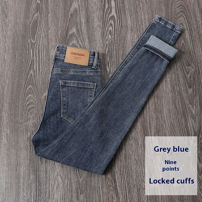 Black High Waist Stretch Jeans - Enfance-Heureuse