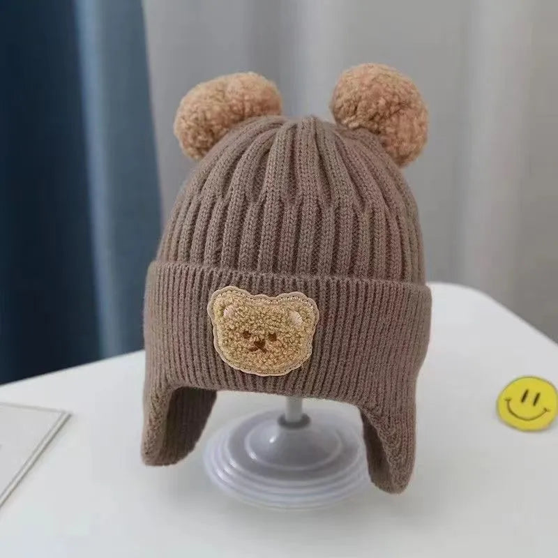 Children's Hat Autumn And Winter Girls Sleeve Cap Korean Style - Enfance-Heureuse