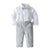 Robe garçons vêtements formels salopette petite fleur fille Costume printemps et automne ensemble - Enfance-Heureuse