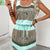 New Summer Plaid Striped Round Neck U-neck Vest Dress - Enfance-Heureuse