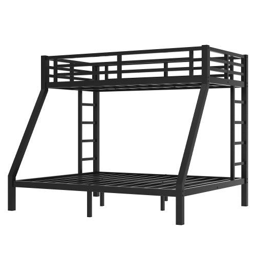 Metal Twin XL Over Queen Bunk Bed For Teens And Adults,Space-Saving Noise Reduced No Box Spring Needed - Enfance-Heureuse