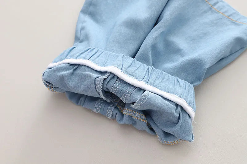 Lapel Short Sleeve Suit Children's Clothing Casual - Enfance-Heureuse