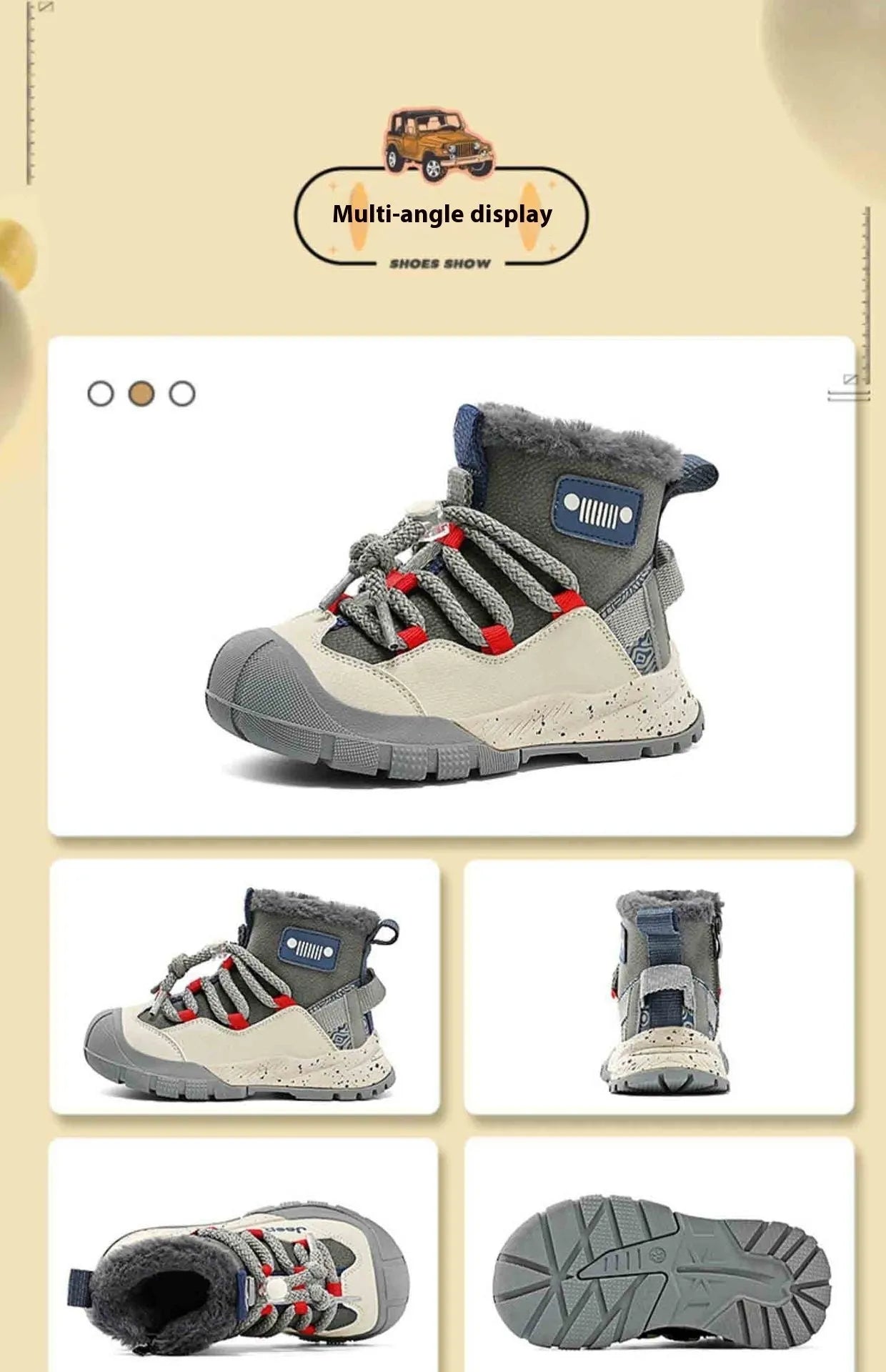 Children's Sneaker Waterproof Snow Fleece-lined - Enfance-Heureuse