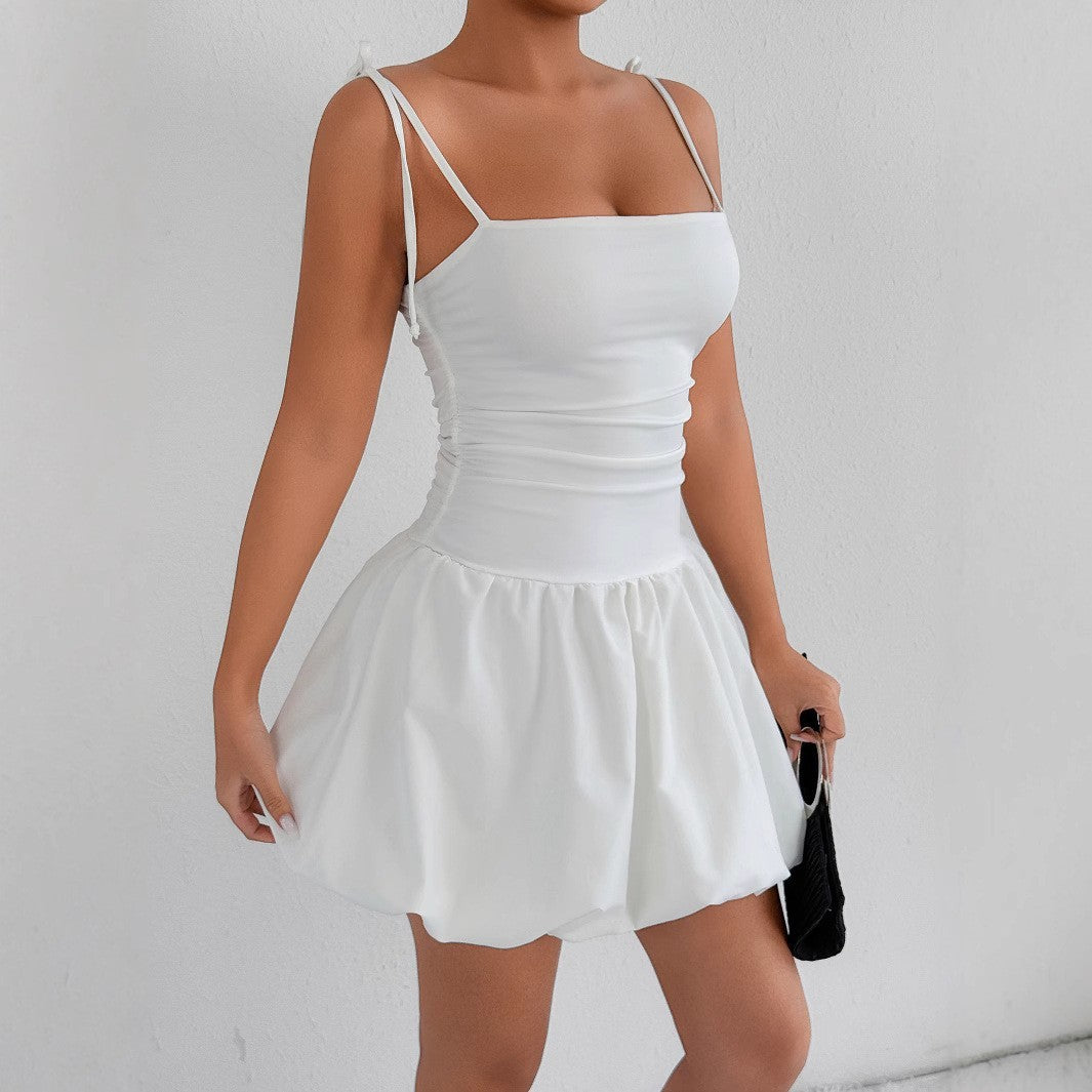 European And American Style Sexy Slim Strap Tube Top Fashion Short Dress - Enfance-Heureuse