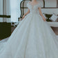 Off Shoulder French Main Wedding Dress - Enfance-Heureuse