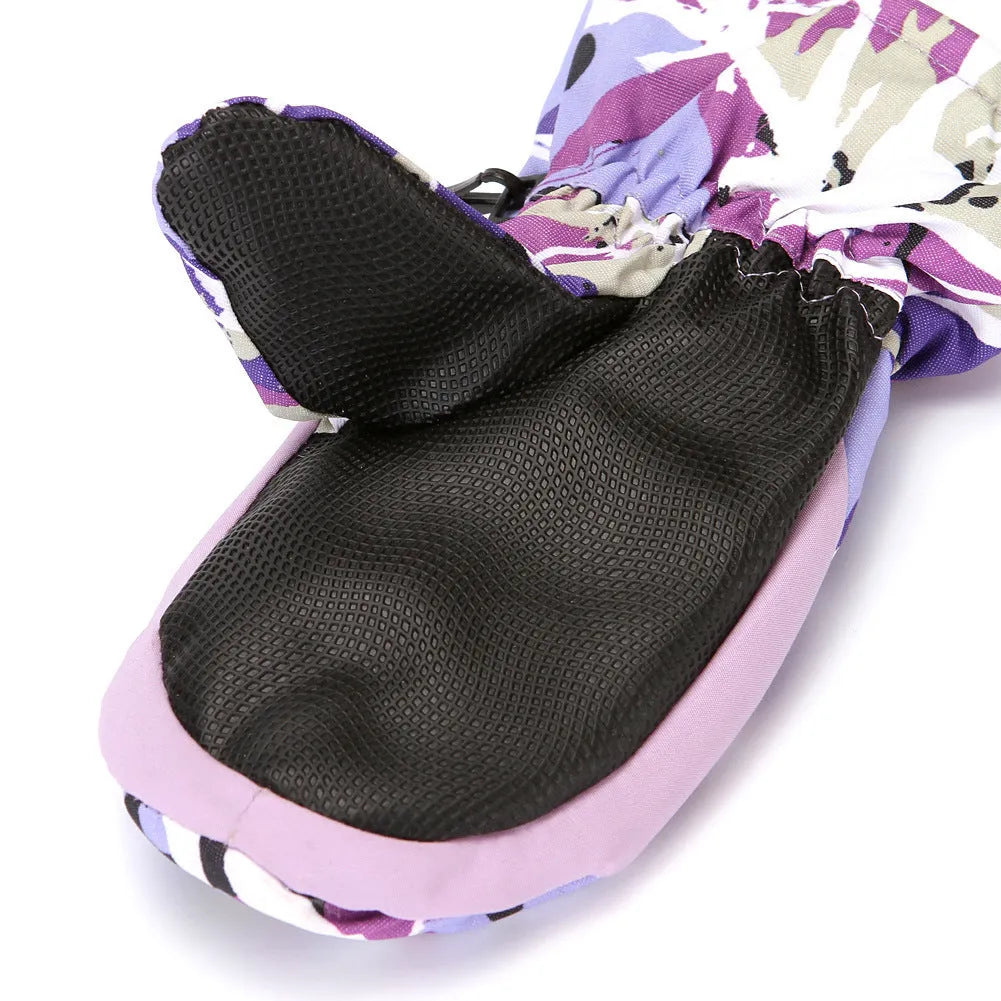 Children's Color Line Stitching Warm Mittens - Enfance-Heureuse