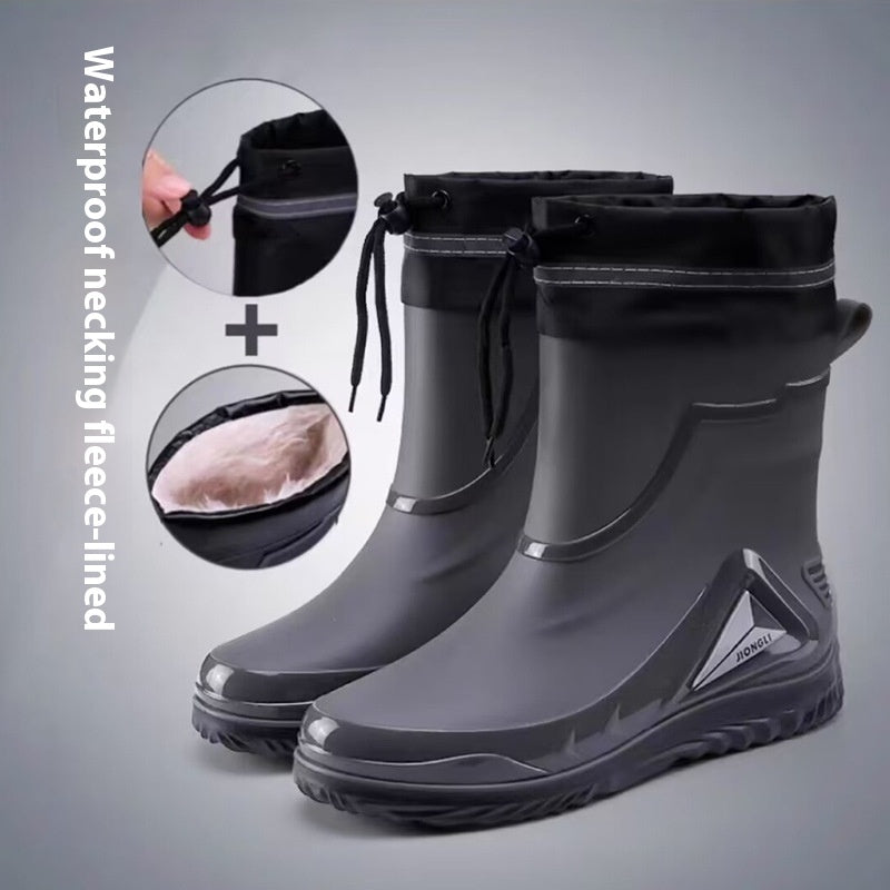 Closed Waterproof Shoes Outdoor Rubber Boots - Enfance-Heureuse