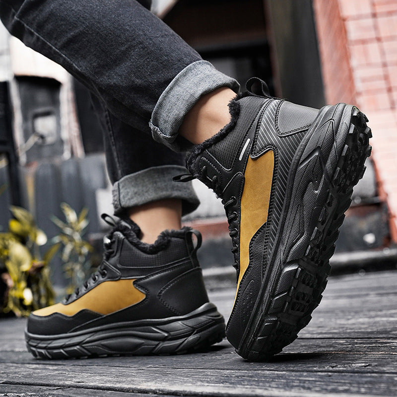 Cold And Warm High Cotton-padded Shoes Winter - Enfance-Heureuse