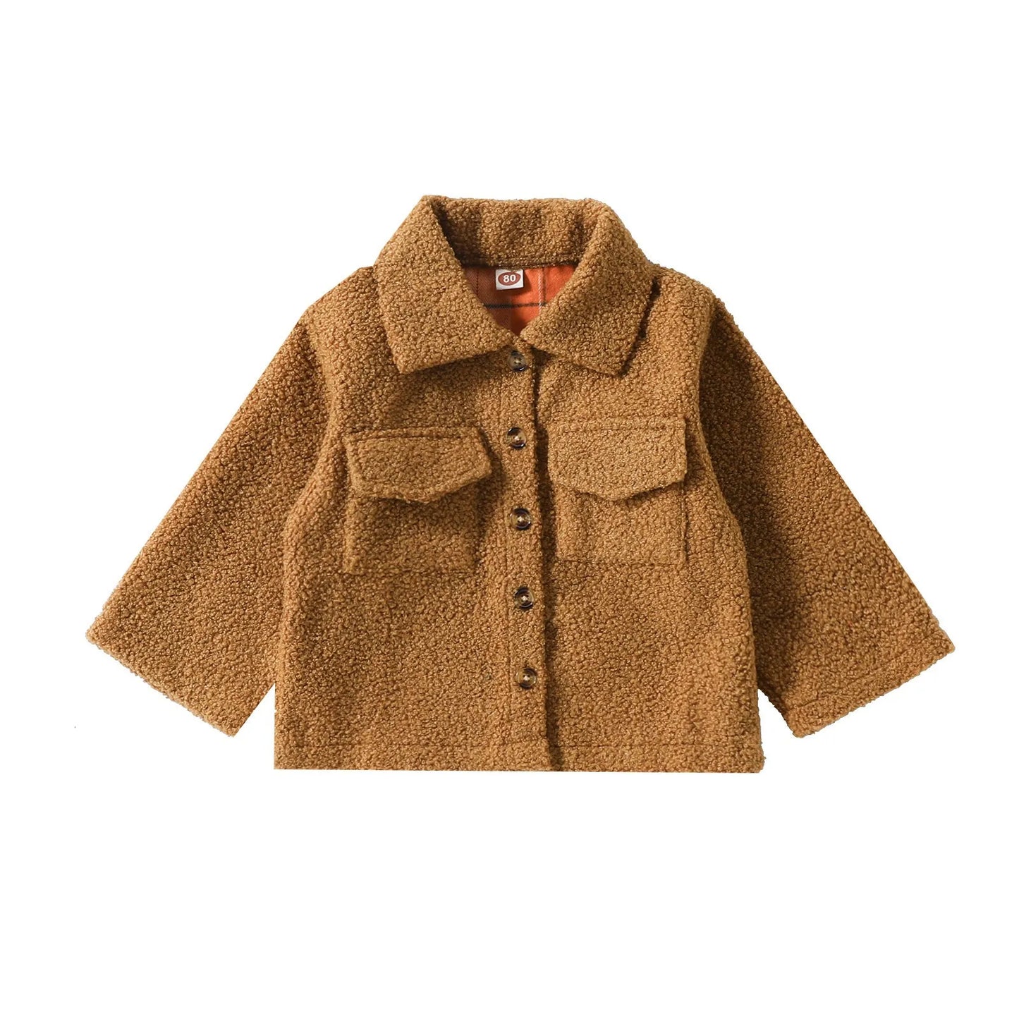 Autumn New Plush Plaid Reversible Coat - Enfance-Heureuse