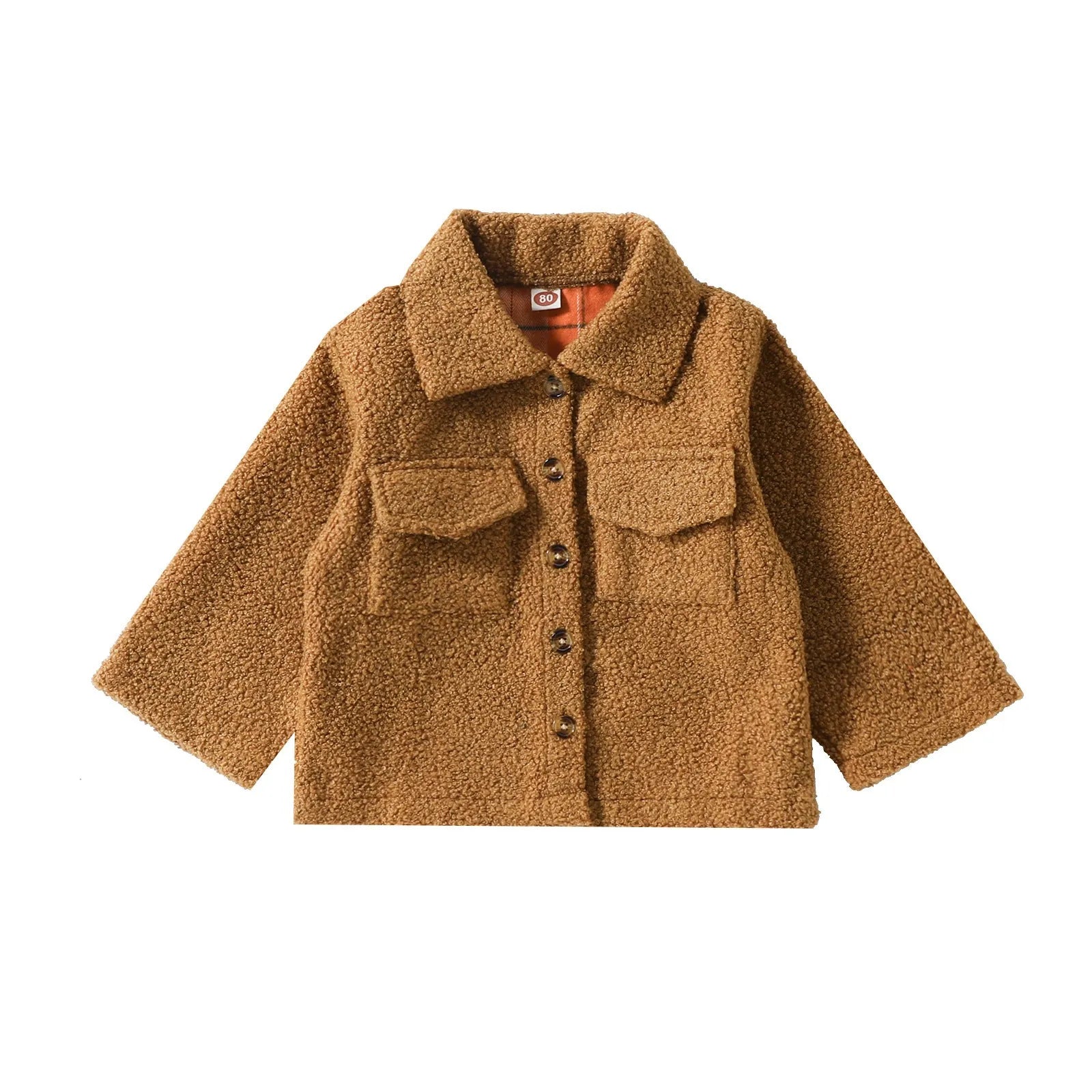 Autumn New Plush Plaid Reversible Coat - Enfance-Heureuse