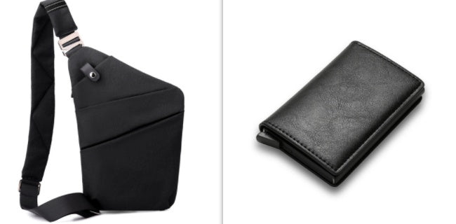 Sacs de poitrine en toile pour hommes et femmes, portés sur une épaule