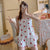 Women's Fashion Simple Camisole Homewear Pajamas Two-piece Set - Enfance-Heureuse