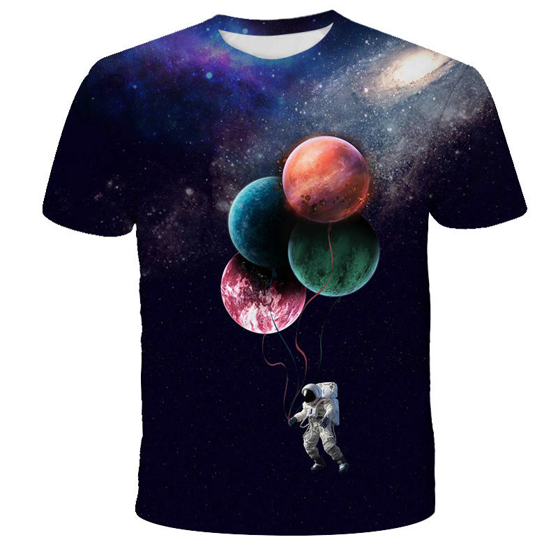 Digital Print Astronaut T-Shirt - Enfance-Heureuse