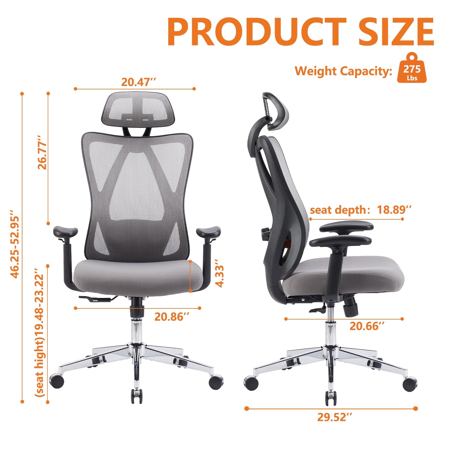 Ergonomic Office Chair - Enfance-Heureuse