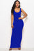 Scoop Neck Wide Strap Maxi Dress - Enfance-Heureuse