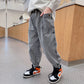 Boys' Big Pocket Jeans Big Children's Autumn Casual Pants Children's Spring And Autumn Trousers - Enfance-Heureuse