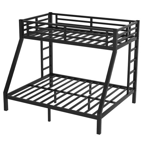 Metal Twin XL Over Queen Bunk Bed For Teens And Adults,Space-Saving Noise Reduced No Box Spring Needed - Enfance-Heureuse