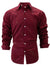 Men's Full Size Button Up Long Sleeve Shirt Plus Size - Enfance-Heureuse