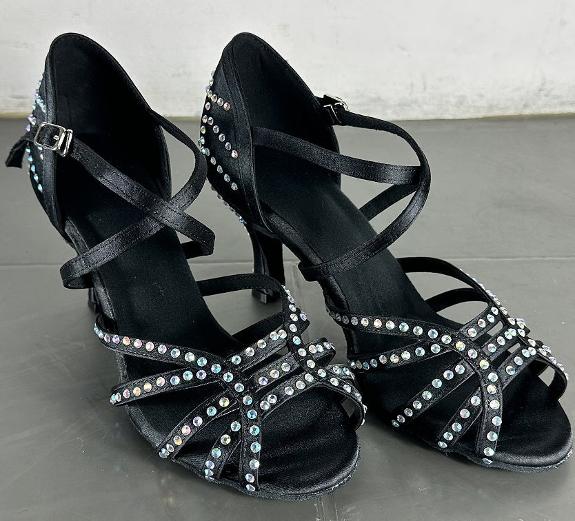 Chaussures de danse latine Diamond pour femmes, chaussures de danse à talons hauts