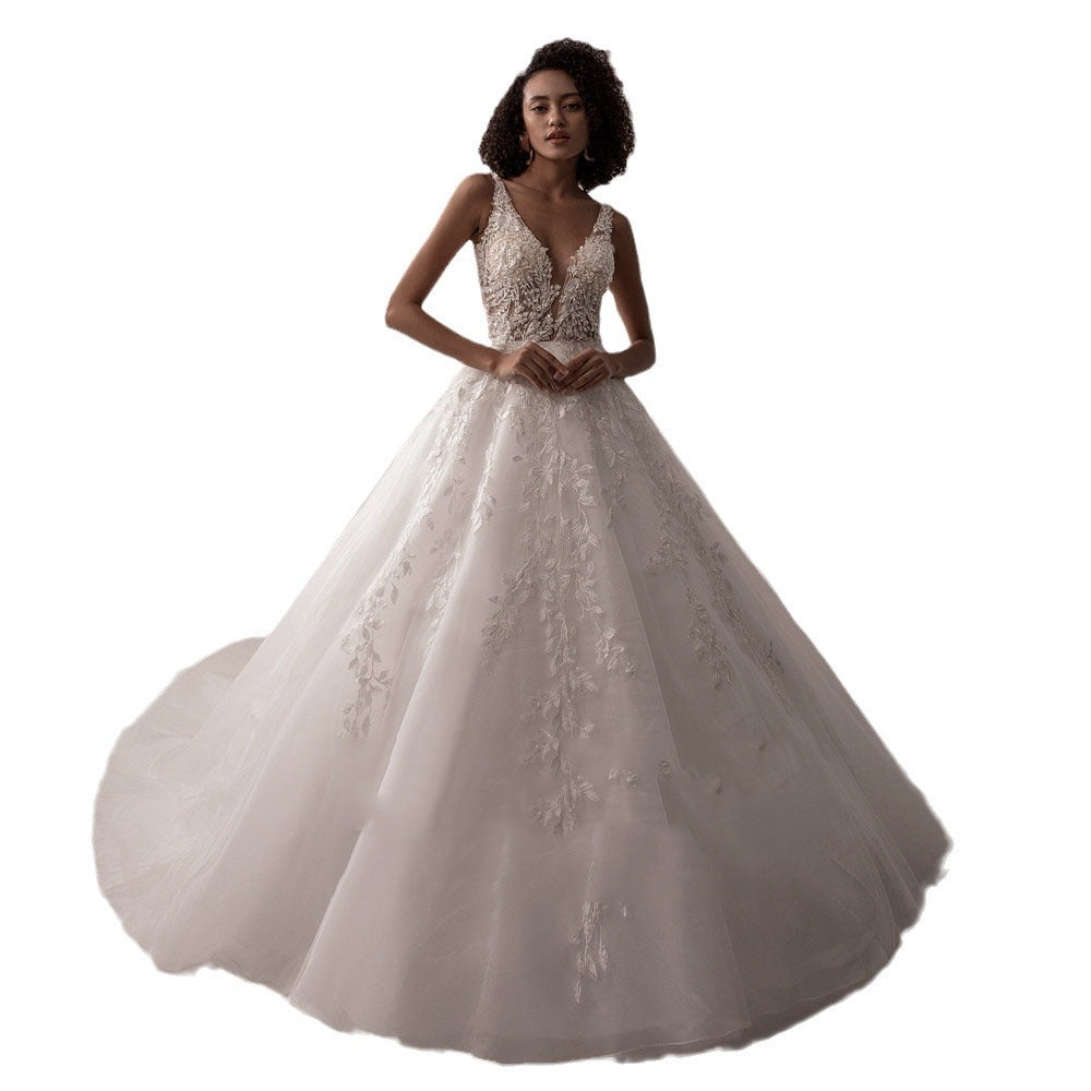 Slim-fit Travel Tail Slimming Main Wedding Dress - Enfance-Heureuse