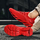 Fashion Blade Flying Woven Scale Trendy Sneakers - Enfance-Heureuse