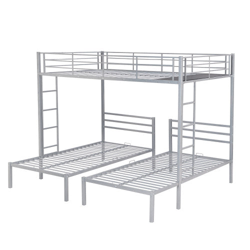 Full Over Twin Twin Size Bunk Bed With Built-in Shelf - Enfance-Heureuse