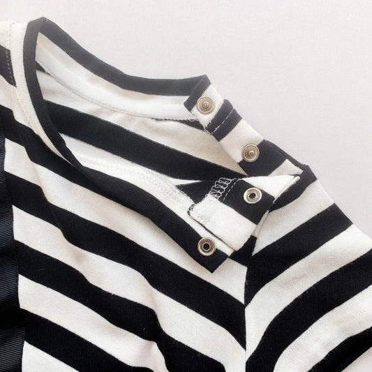 Striped Out Ha Clothing Children's Crawling Suit - Enfance-Heureuse