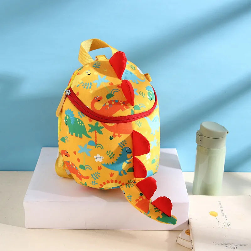 Children's Anti-lost Cartoon Dinosaur School Bag Kindergarten Backpack - Enfance-Heureuse