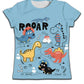 Children Boy T-shirt Clothes Casual Soft T-shirt Cute Cat Cartoon Pattern - Enfance-Heureuse