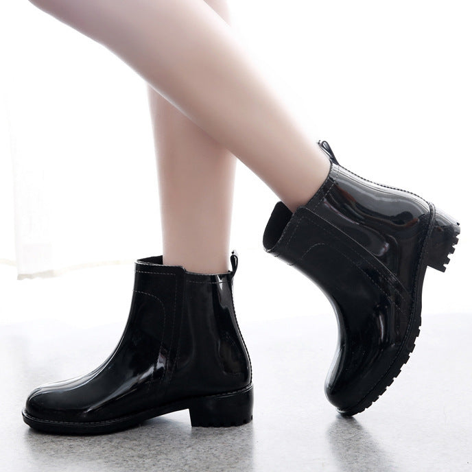 Water Shoes Women's Rain Short Tube Rain Boots - Enfance-Heureuse